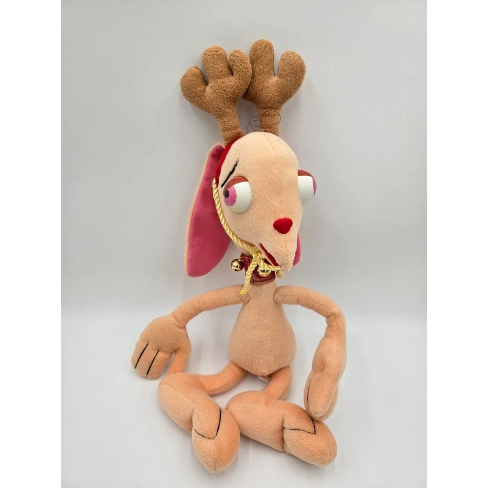 intage 1992 Ren and‎ Stimpy Christmas Plush Set Dakin Nickelodeon 90s Nicktoons